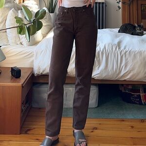 Dark Brown Orange Tab Levi’s